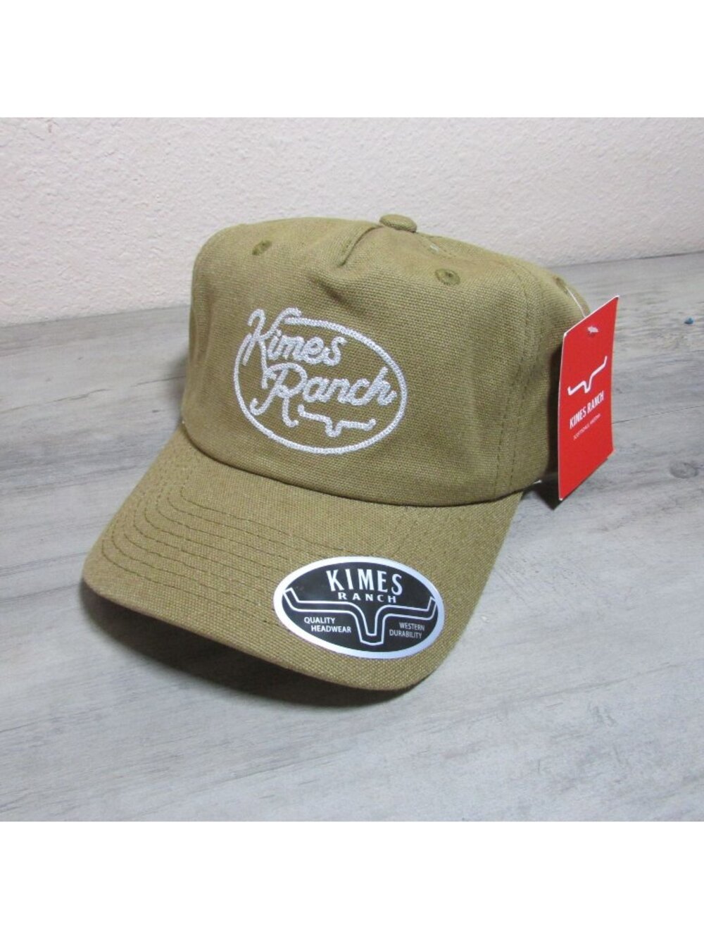 Kimes Ranch Alden High Profile Unstructured Adjustable Hat Cap Tobacco